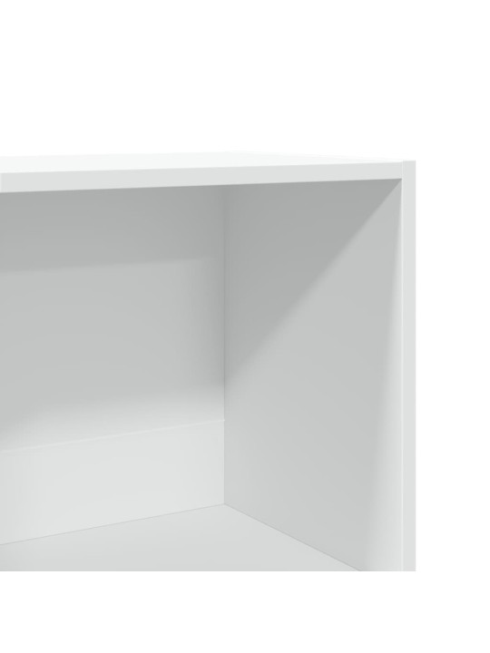 Grāmatu plaukts, balts, 40x30x114 cm, inženierijas koks