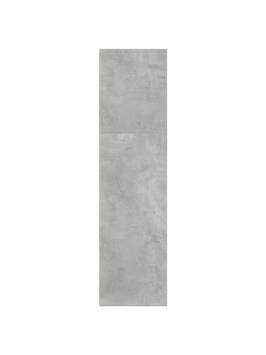 Grāmatu plaukts, betona pelēks, 40x30x114 cm, inženierijas koks