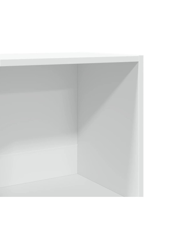 Grāmatu plaukts, balts, 40x30x152 cm, inženierijas koks
