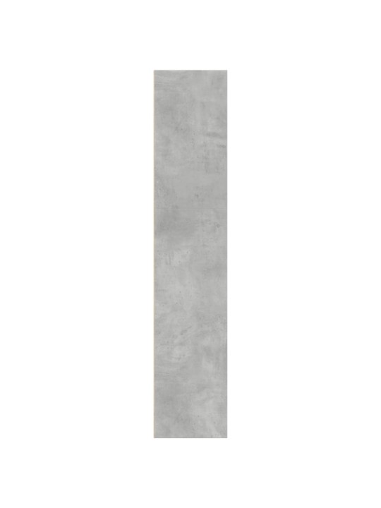 Grāmatu plaukts, betona pelēks, 40x30x152 cm, inženierijas koks