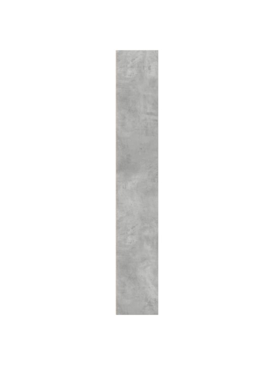 Grāmatu plaukts, betona pelēks, 40x30x189 cm, inženierijas koks