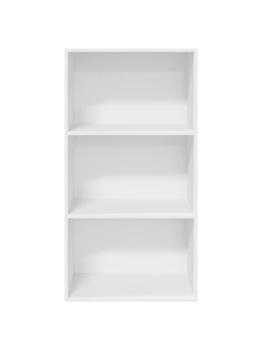 Grāmatu plaukts, balts, 60x30x114 cm, inženierijas koks