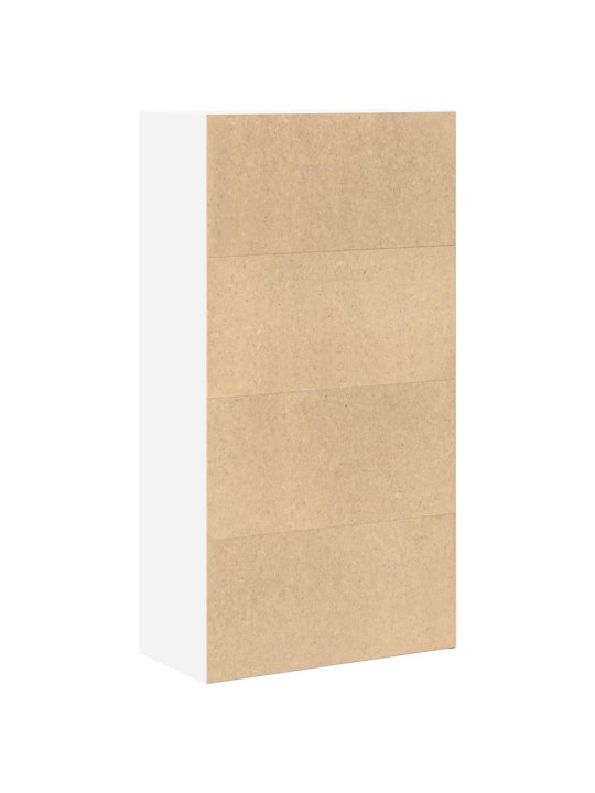 Grāmatu plaukts, balts, 60x30x114 cm, inženierijas koks