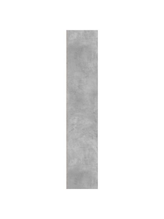 Grāmatu plaukts, betona pelēks, 60x30x152 cm, inženierijas koks