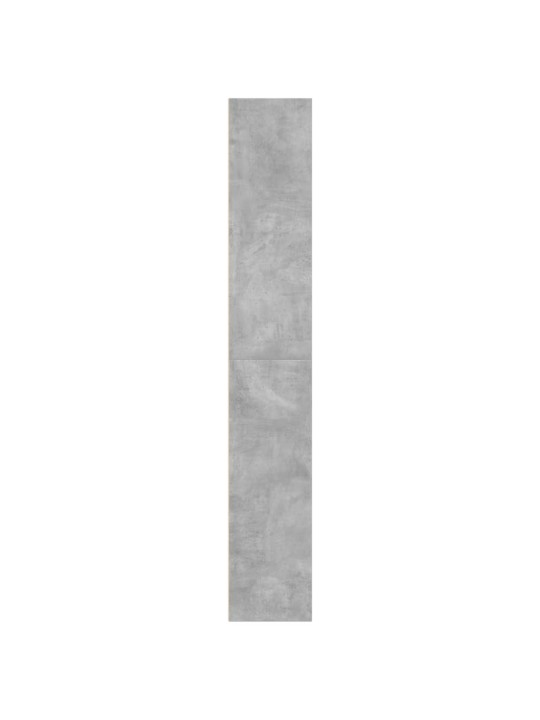 Grāmatu plaukts, betona pelēks, 60x30x189 cm, inženierijas koks