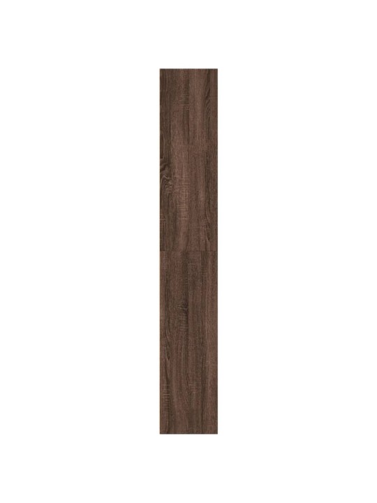 Grāmatu plaukts, brūna koka, 60x30x189 cm, inženierijas koks