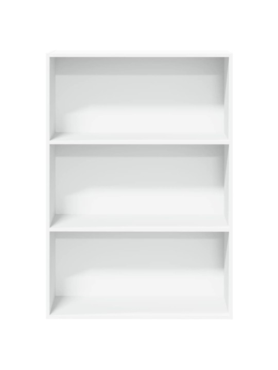 Grāmatu plaukts, balts, 80x30x114 cm, inženierijas koks