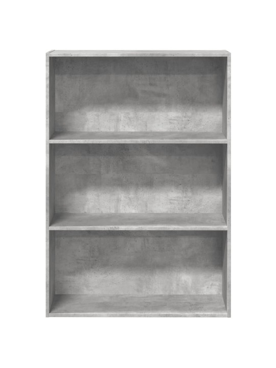 Grāmatu plaukts, betona pelēks, 80x30x114 cm, inženierijas koks