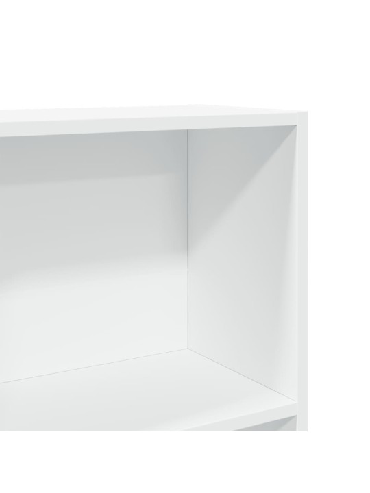 Grāmatu plaukts, balts, 80x30x152 cm, inženierijas koks