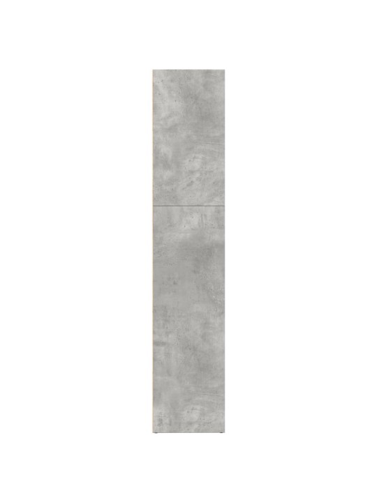 Grāmatu plaukts, betona pelēks, 80x30x152 cm, inženierijas koks