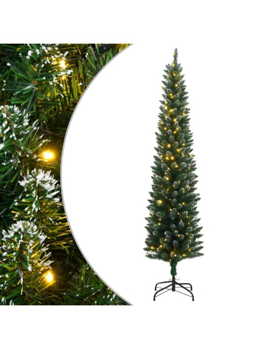 Mākslīgā ziemassvētku egle, šaura, 120 cm, 150 led