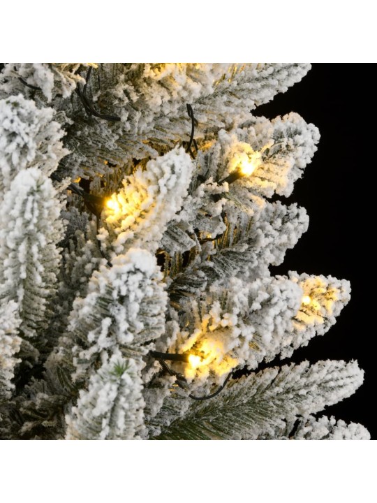 Mākslīgā Ziemassvētku egle ar sniegu, 150 cm, 150 LED
