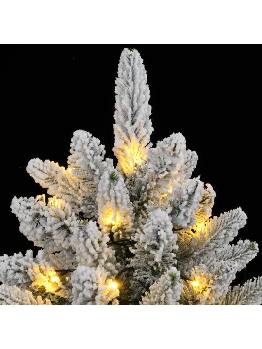 Mākslīgā ziemassvētku egle ar sniegu, 210 cm, 300 led