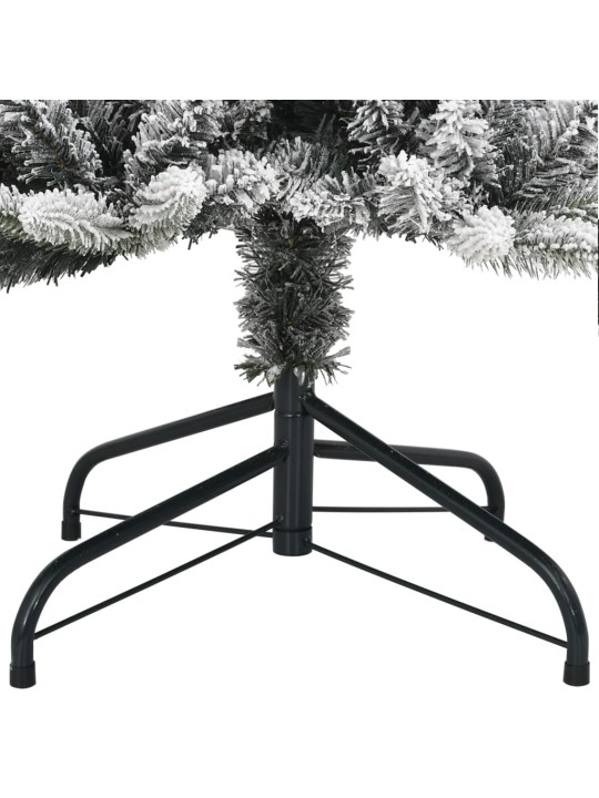 Mākslīgā ziemassvētku egle ar sniegu, 210 cm, 300 led