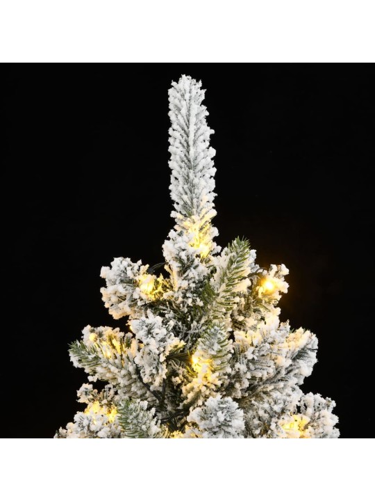 Mākslīgā ziemassvētku egle ar sniegu, 180 cm, 300 led