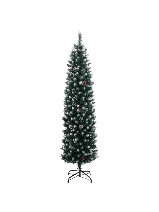 Mākslīgā ziemassvētku egle, šaura, 180 cm, 300 led