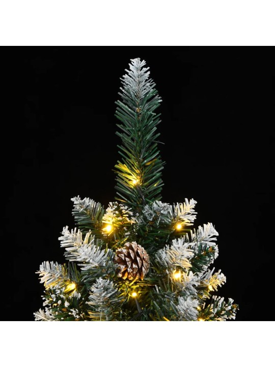 Mākslīgā ziemassvētku egle, šaura, 180 cm, 300 led