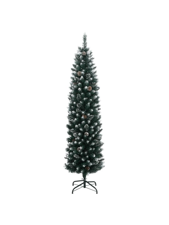 Mākslīgā ziemassvētku egle, šaura, 210 cm, 300 led