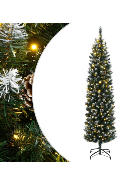 Mākslīgā ziemassvētku egle, šaura, 240 cm, 300 led