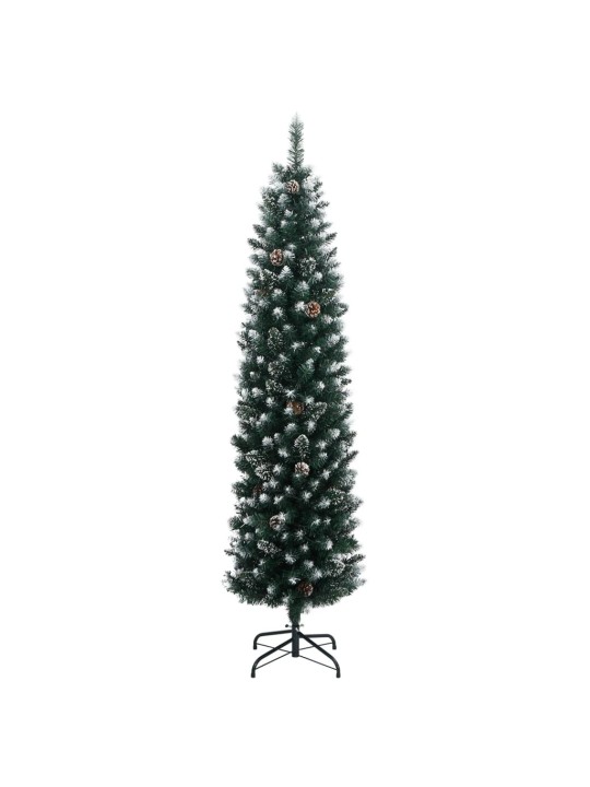Mākslīgā ziemassvētku egle, šaura, 240 cm, 300 led