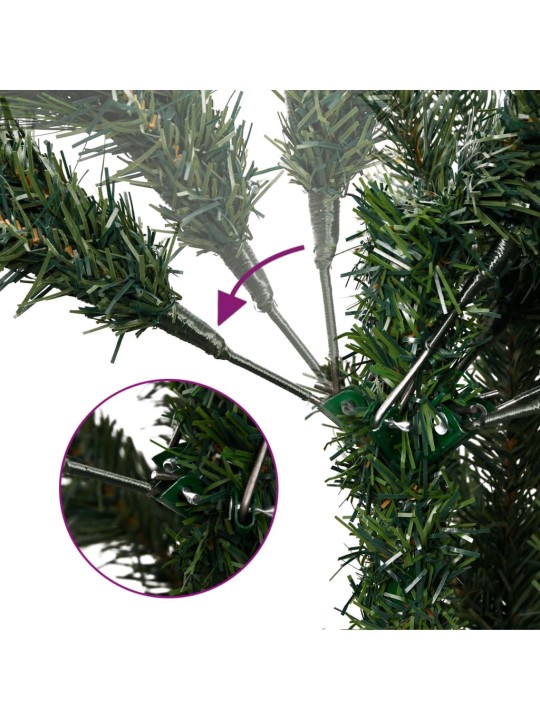 Mākslīgā ziemassvētku egle, šaura, 240 cm, 300 led