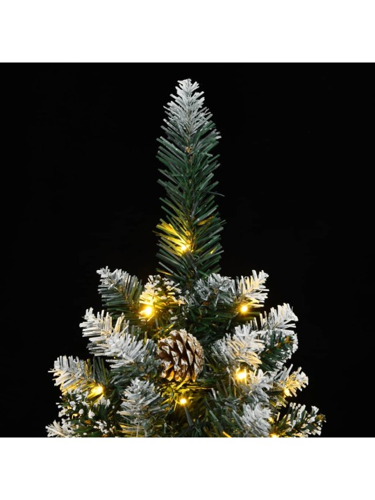 Mākslīgā ziemassvētku egle, šaura, 240 cm, 300 led