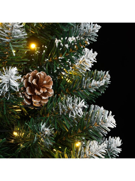 Mākslīgā ziemassvētku egle, šaura, 240 cm, 300 led