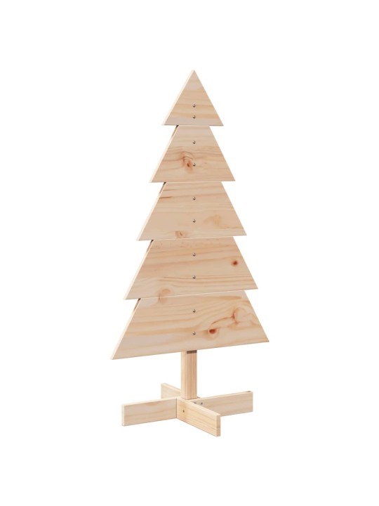 Koka ziemassvētku eglīte dekorēšanai, 100 cm, priedes masīvkoks