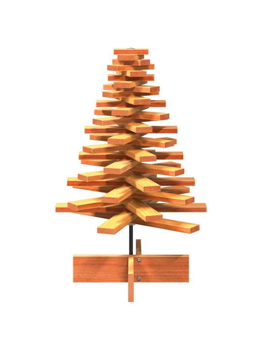 Koka ziemassvētku eglīte, vaska brūna, 80 cm, priedes masīvkoks