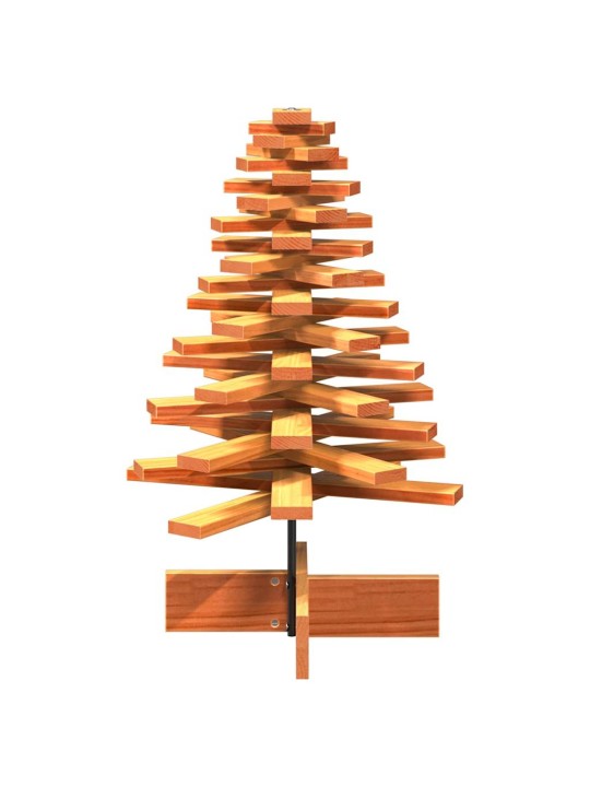 Koka ziemassvētku eglīte, vaska brūna, 80 cm, priedes masīvkoks