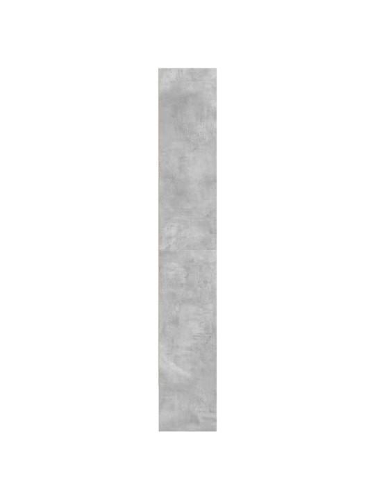 Grāmatu plaukts, betona pelēks, 80x30x189 cm, inženierijas koks