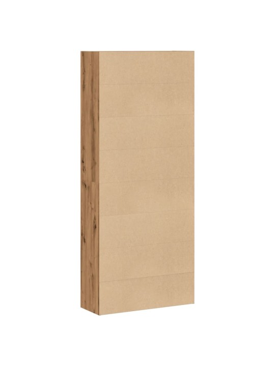 Grāmatu plaukts, koka krāsā, 80x30x189 cm, inženierijas koks