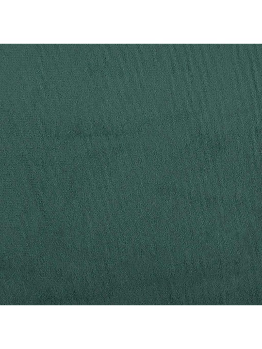 Kontinentālā gulta bez matraci, tumši zaļš samts, 120x210 cm