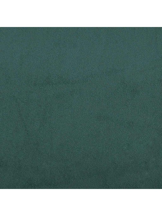 Kontinentālā gulta bez matrača tumši zaļa 200x210 cm samts