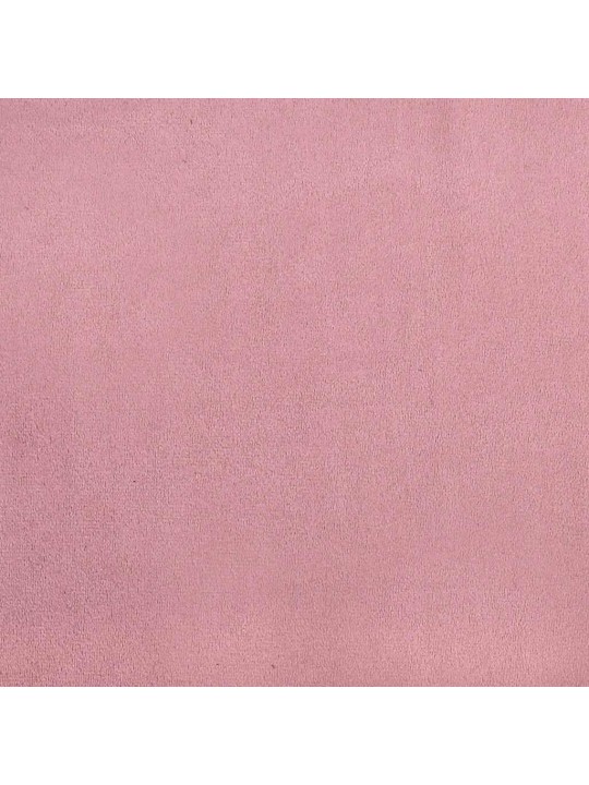 Kontinentālā gulta bez matrača rozā 200x210 cm samts