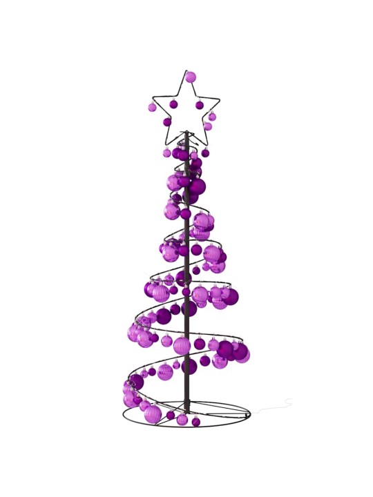 Led ziemassvētku eglīte ar nieciņiem 80 led silti balta 120 cm