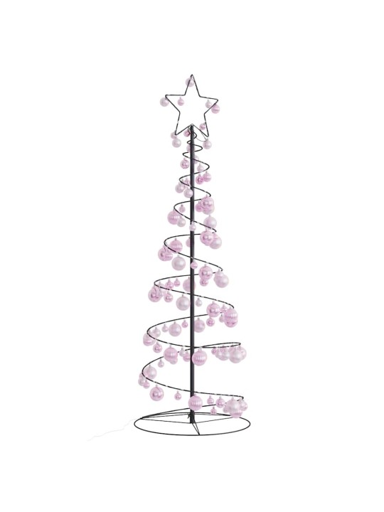 Led ziemassvētku eglīte ar nieciņiem 100 led silti balta 150 cm