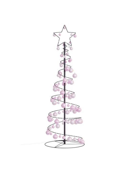 Led ziemassvētku eglīte ar nieciņiem 100 led silti balta 150 cm
