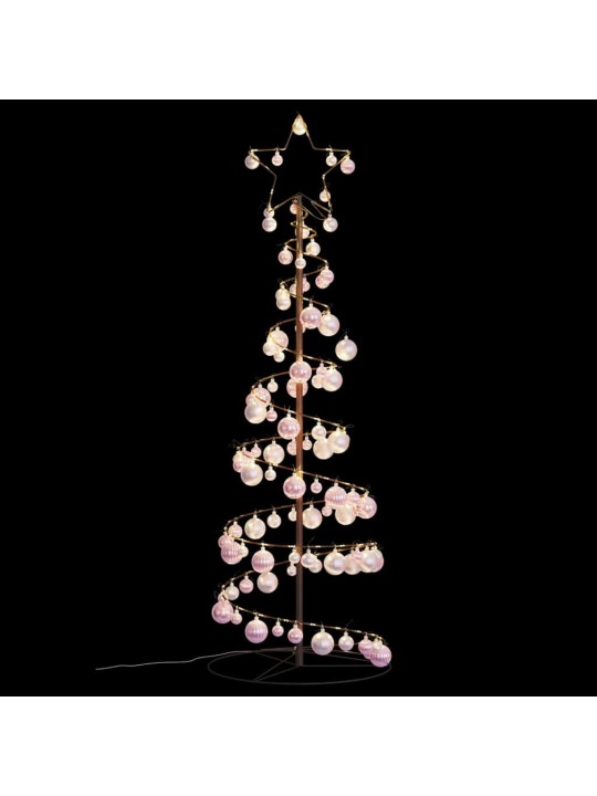 Led ziemassvētku eglīte ar nieciņiem 100 led silti balta 150 cm