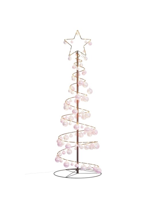 Led ziemassvētku eglīte ar nieciņiem 100 led silti balta 150 cm