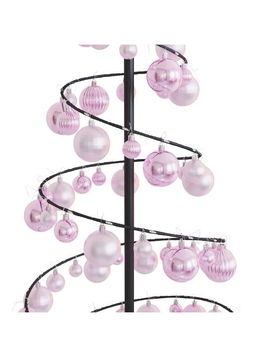 Led ziemassvētku eglīte ar nieciņiem 100 led silti balta 150 cm