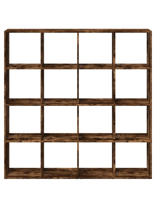Grāmatu plaukts ozola krāsa 137,5x29x137,5 cm inženierijas koks
