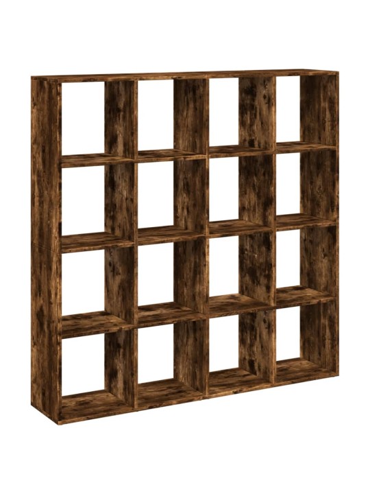 Grāmatu plaukts ozola krāsa 137,5x29x137,5 cm inženierijas koks