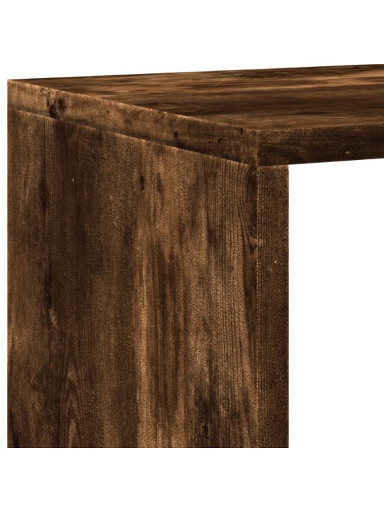 Grāmatu plaukts ozola krāsa 137,5x29x137,5 cm inženierijas koks