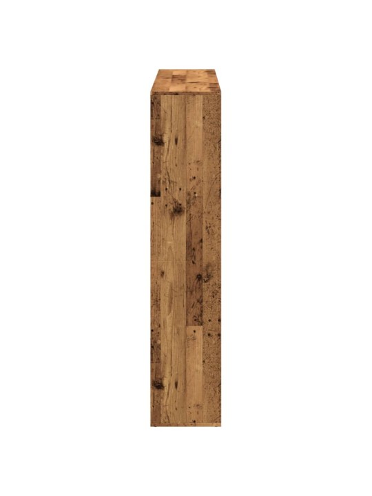 Grāmatu plaukts, veca koka, 137,5x29x137,5cm, inženierijas koks