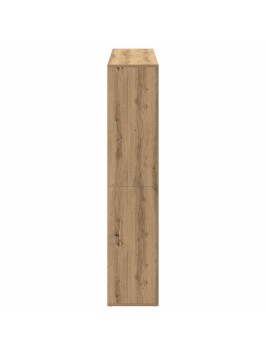 Grāmatu plaukts koka krāsā 137,5x29x137,5 cm inženierijas koks