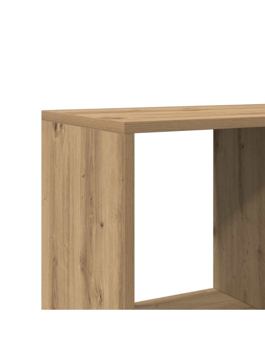 Grāmatu plaukts koka krāsā 137,5x29x137,5 cm inženierijas koks