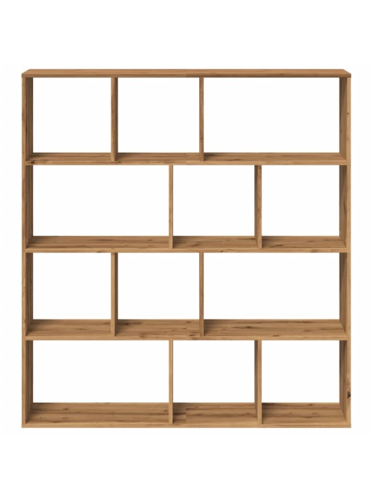 Grāmatu plaukts, koka krāsā, 132x29x141,5 cm, inženierijas koks