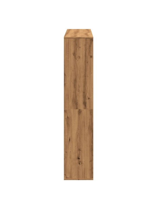 Grāmatu plaukts, koka krāsā, 132x29x141,5 cm, inženierijas koks