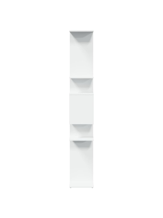 Grāmatu plaukts, balts, 92x29x188 cm, inženierijas koks